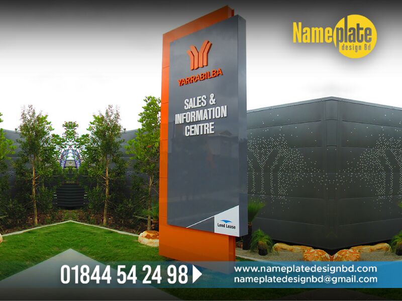 3d sign design pylon signs, name board